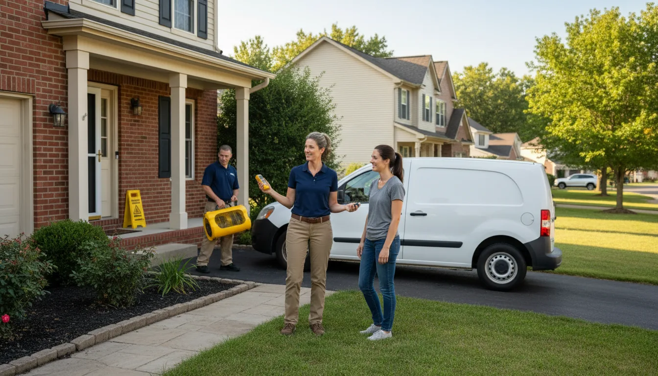 Water restoration image for Dehumidification And Cleanup Services in Mobeetie, TX